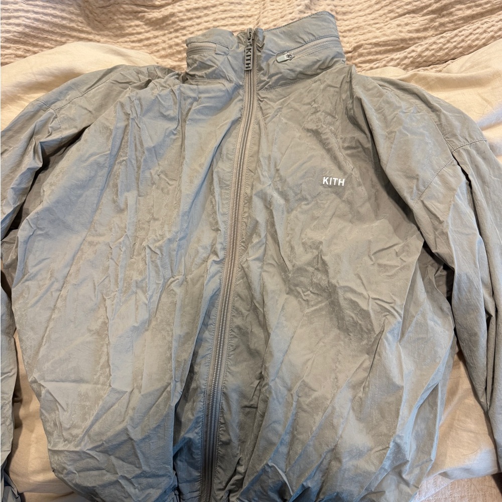 Kith Gray Windbreaker Jacket